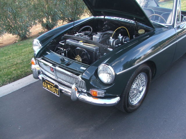 1968 Green MG MGB Fastback