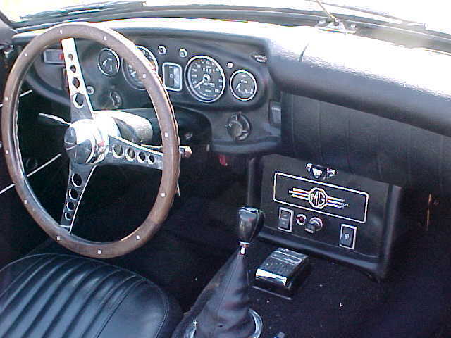 1968 Yellow MG MGB Convertible