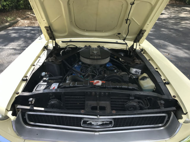 1968 Yellow Ford Mustang