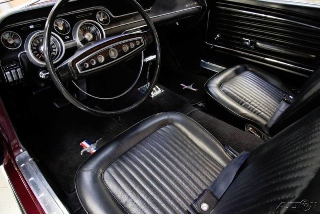 1968 Burgundy Ford Mustang Coupe