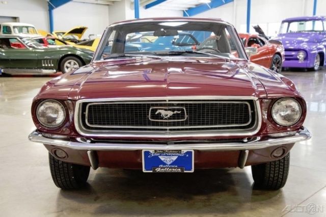 1968 Burgundy Ford Mustang Coupe