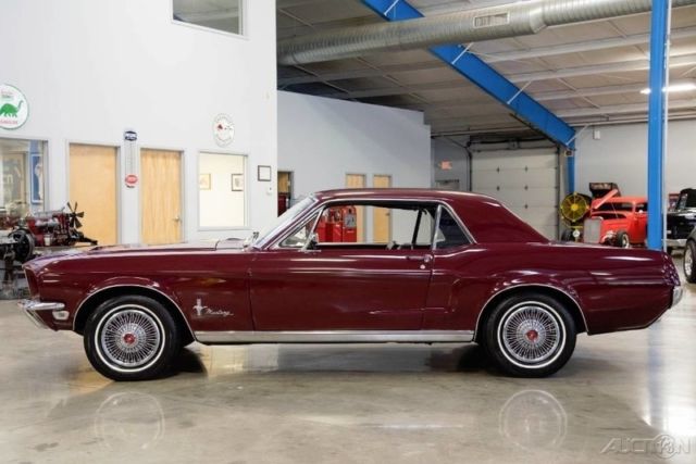 1968 Burgundy Ford Mustang Coupe
