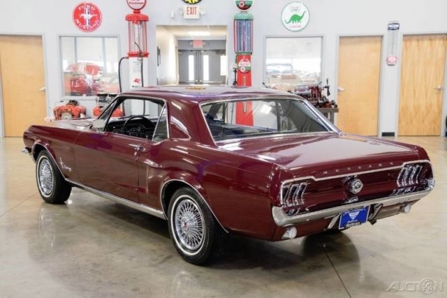 1968 Burgundy Ford Mustang Coupe