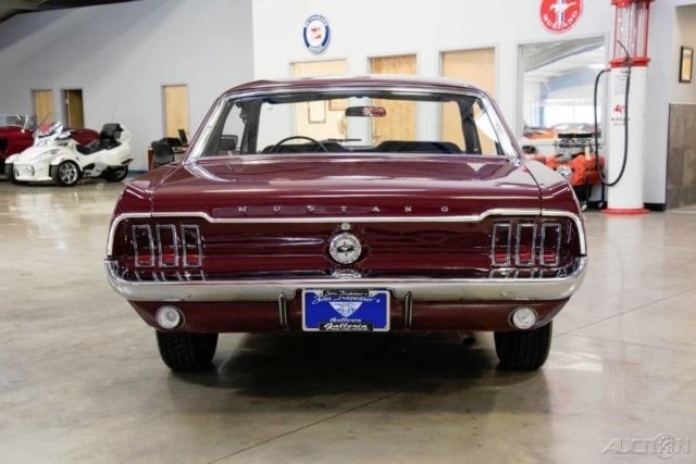 1968 Burgundy Ford Mustang Coupe