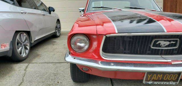 1968 Red Ford Mustang Coupe