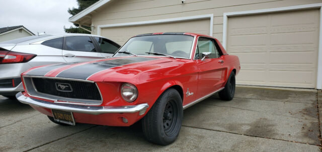 1968 Red Ford Mustang Coupe