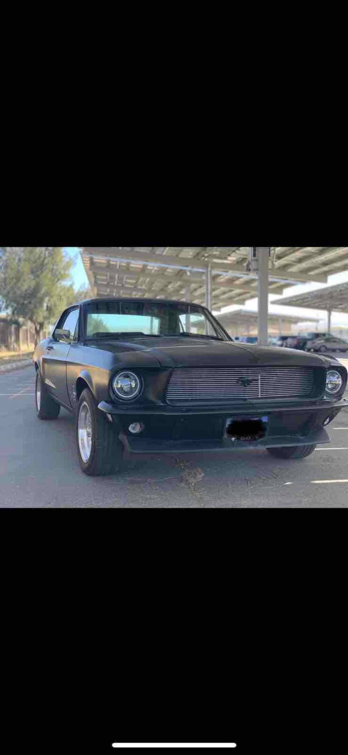 1968 Black Ford Mustang Sports car