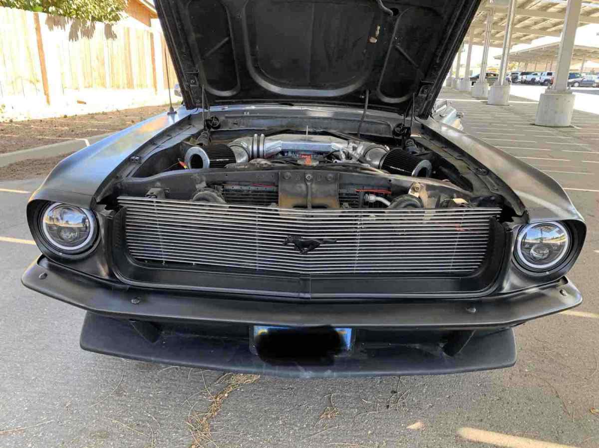 1968 Black Ford Mustang Sports car