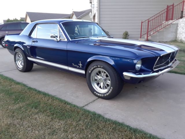 1968 Blue Ford Mustang Coupe
