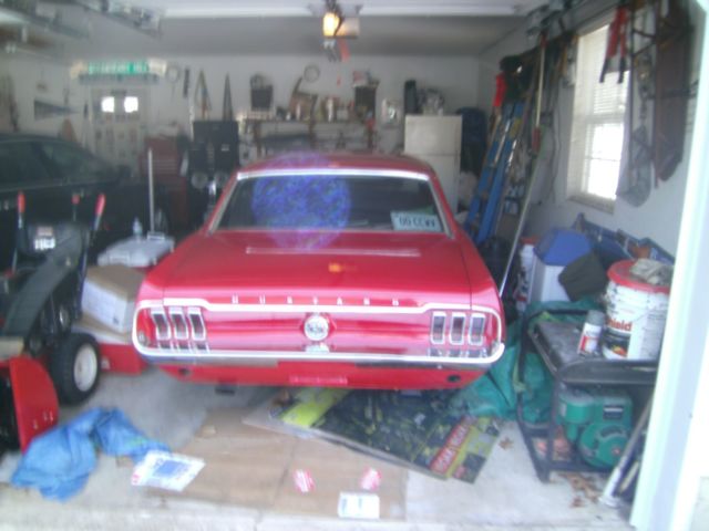 1968 Red Ford Mustang