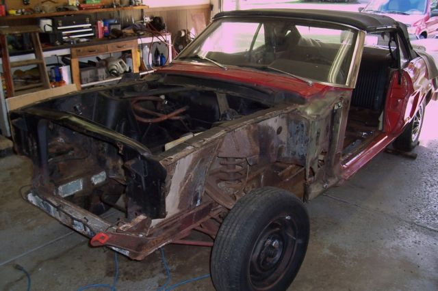 1968 Red Ford Mustang