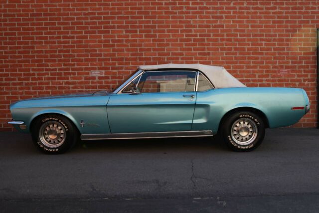 1968 green Ford Mustang Convertible