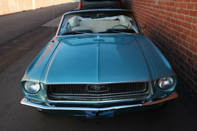 1968 green Ford Mustang Convertible