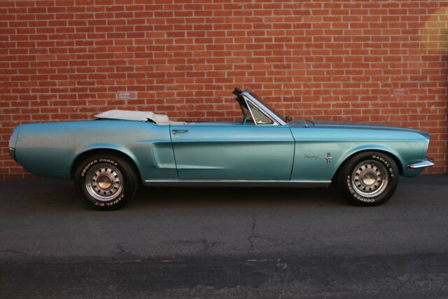 1968 green Ford Mustang Convertible