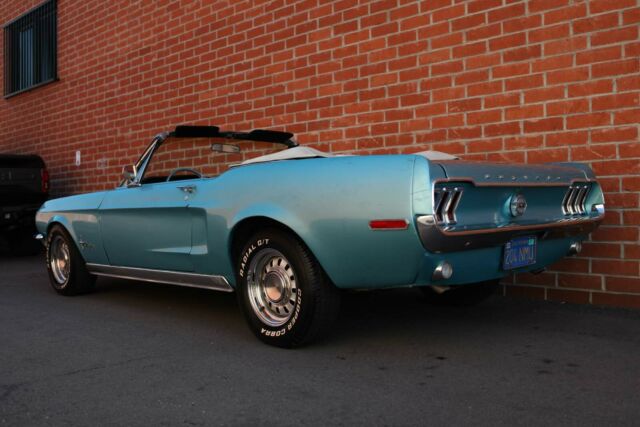 1968 green Ford Mustang Convertible