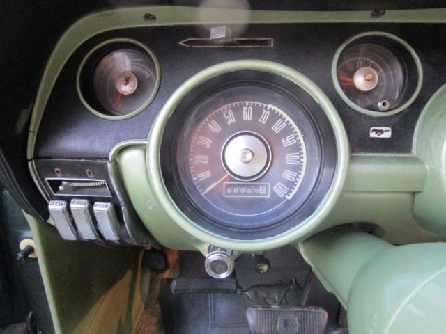 1968 Green Ford Mustang Convertible