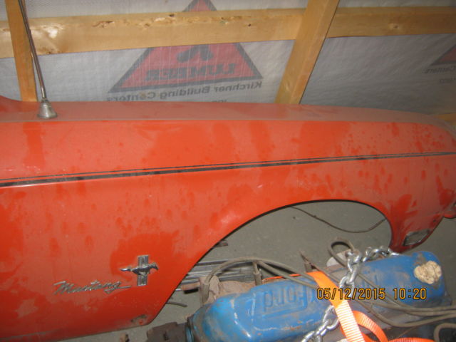 1968 Orange Ford Mustang Convertible