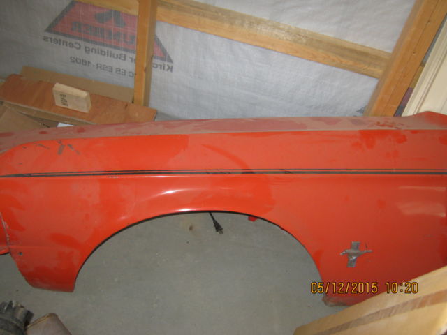 1968 Orange Ford Mustang Convertible