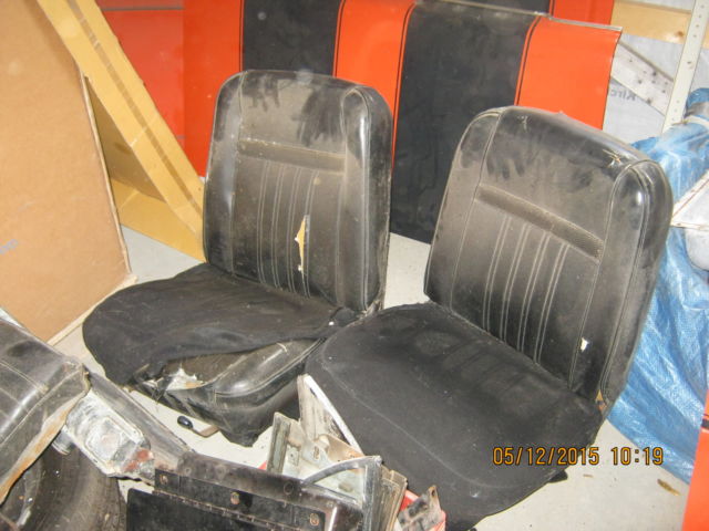 1968 Orange Ford Mustang Convertible