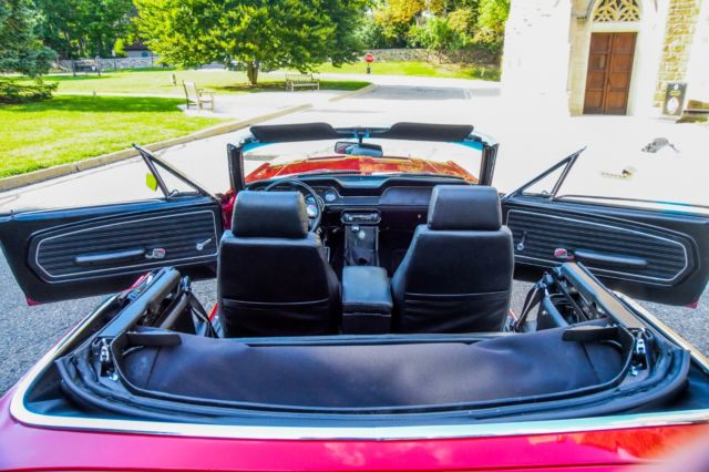 1968 Red Ford Mustang Convertible
