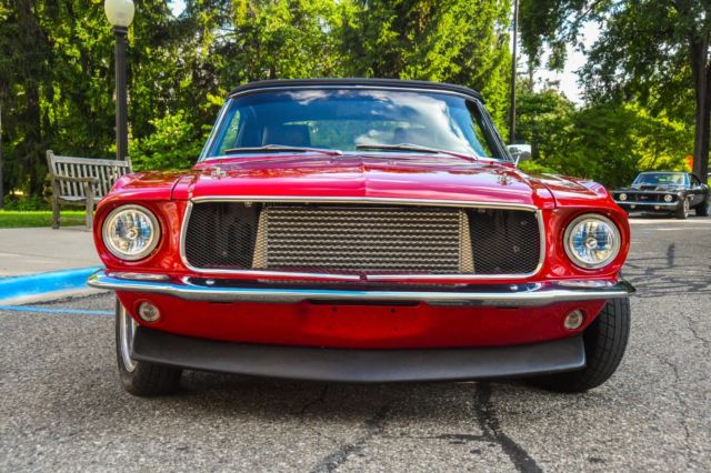 1968 Red Ford Mustang Convertible