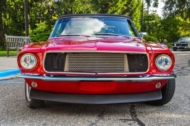 1968 Red Ford Mustang Convertible