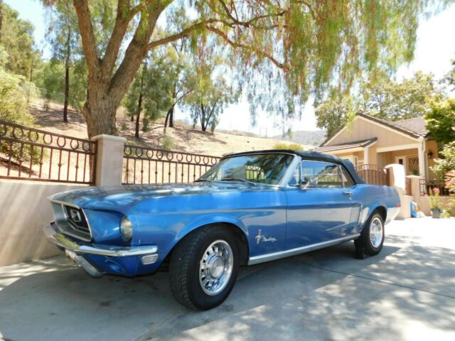 1968 BLUE Ford Mustang Convertible