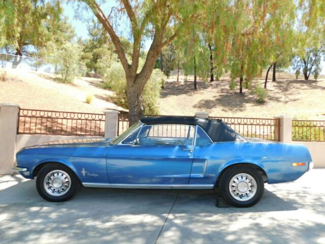 1968 BLUE Ford Mustang Convertible