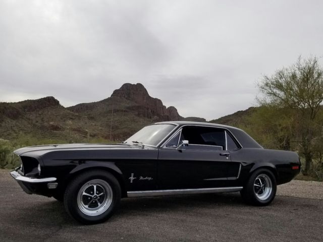 1968 Black Ford Mustang Coupe