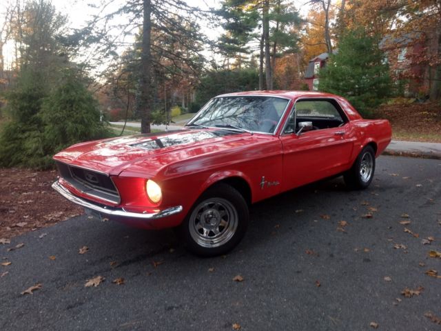 1968 Red Ford Mustang Coupe