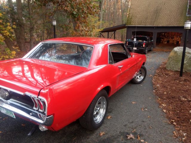 1968 Red Ford Mustang Coupe