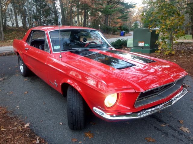 1968 Red Ford Mustang Coupe