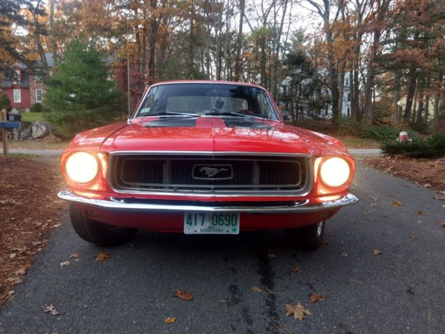 1968 Red Ford Mustang Coupe