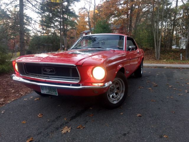 1968 Red Ford Mustang Coupe