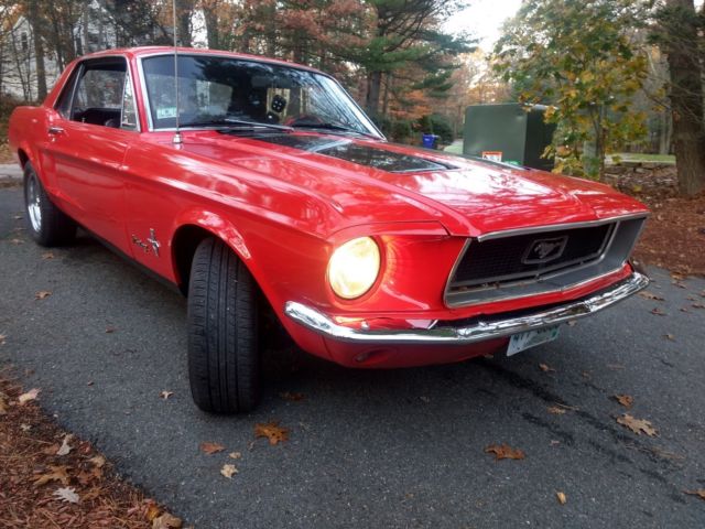 1968 Red Ford Mustang Coupe