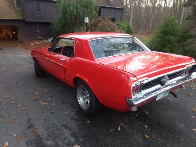 1968 Red Ford Mustang Coupe