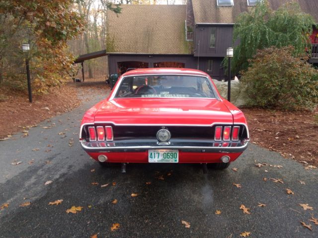 1968 Red Ford Mustang Coupe
