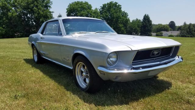 1968 Silver Ford Mustang Coupe