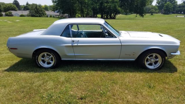 1968 Silver Ford Mustang Coupe