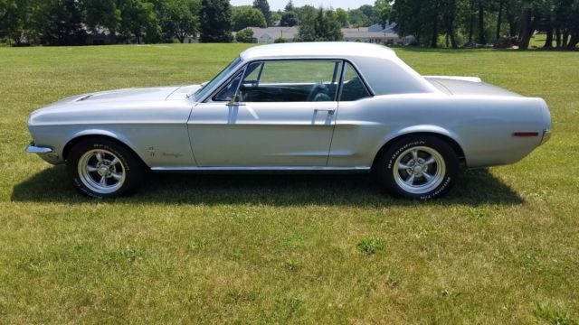 1968 Silver Ford Mustang Coupe