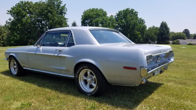 1968 Silver Ford Mustang Coupe