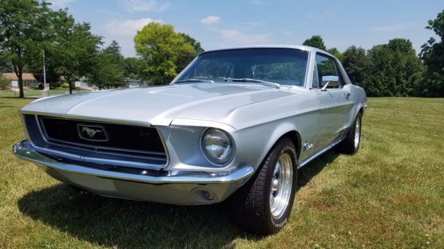 1968 Silver Ford Mustang Coupe