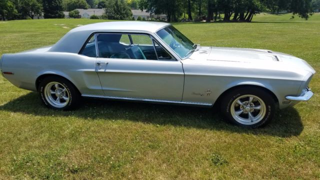 1968 Silver Ford Mustang Coupe