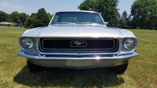 1968 Silver Ford Mustang Coupe