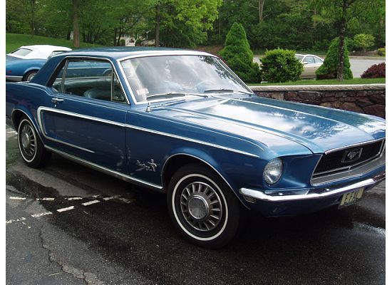 1968 Blue Ford Mustang Coupe