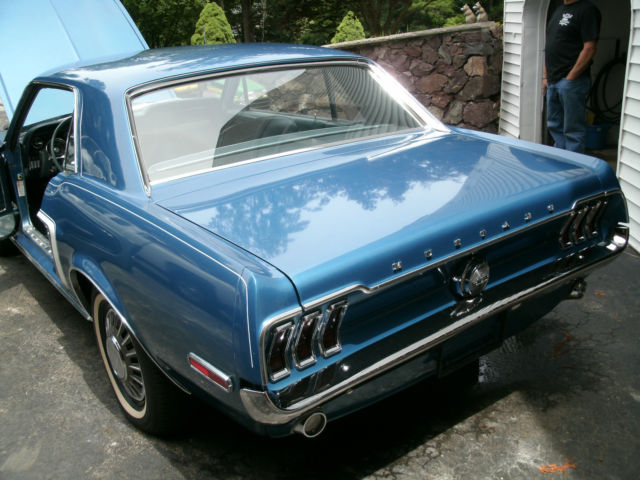 1968 Blue Ford Mustang Coupe