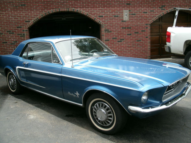 1968 Blue Ford Mustang Coupe