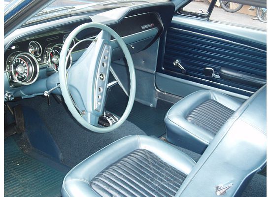 1968 Blue Ford Mustang Coupe