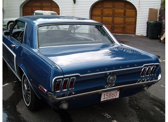 1968 Blue Ford Mustang Coupe