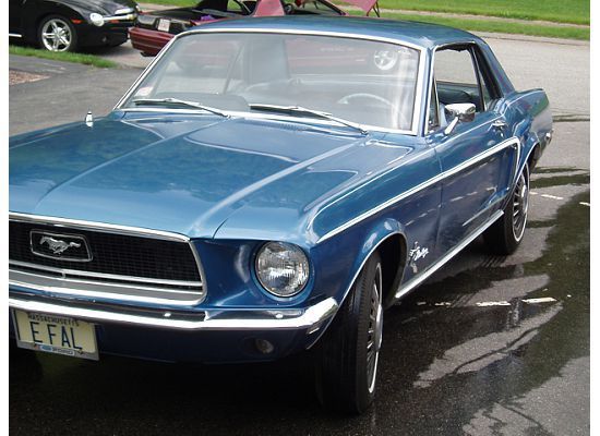 1968 Blue Ford Mustang Coupe